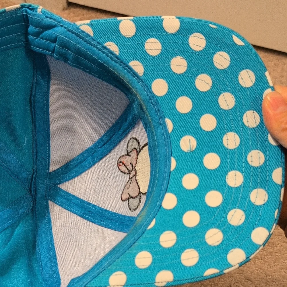 Polka Dot Minnie Mouse Cap with Ears NWOT